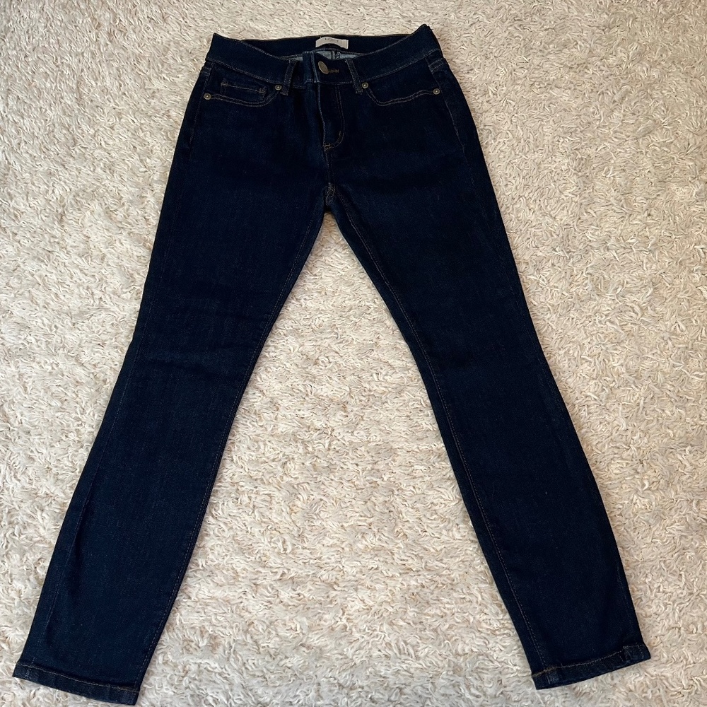Loft Dark Wash Skinny Jeans Size 0